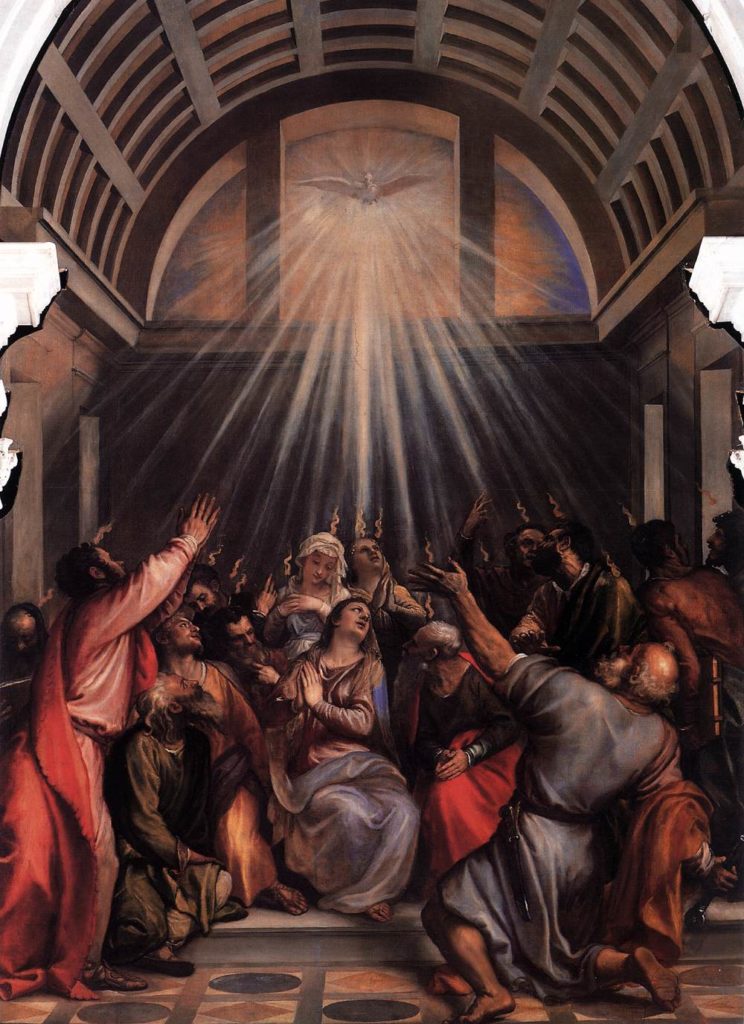 The Descent of the Holy Spirit by Titian (1545) - Truth Story