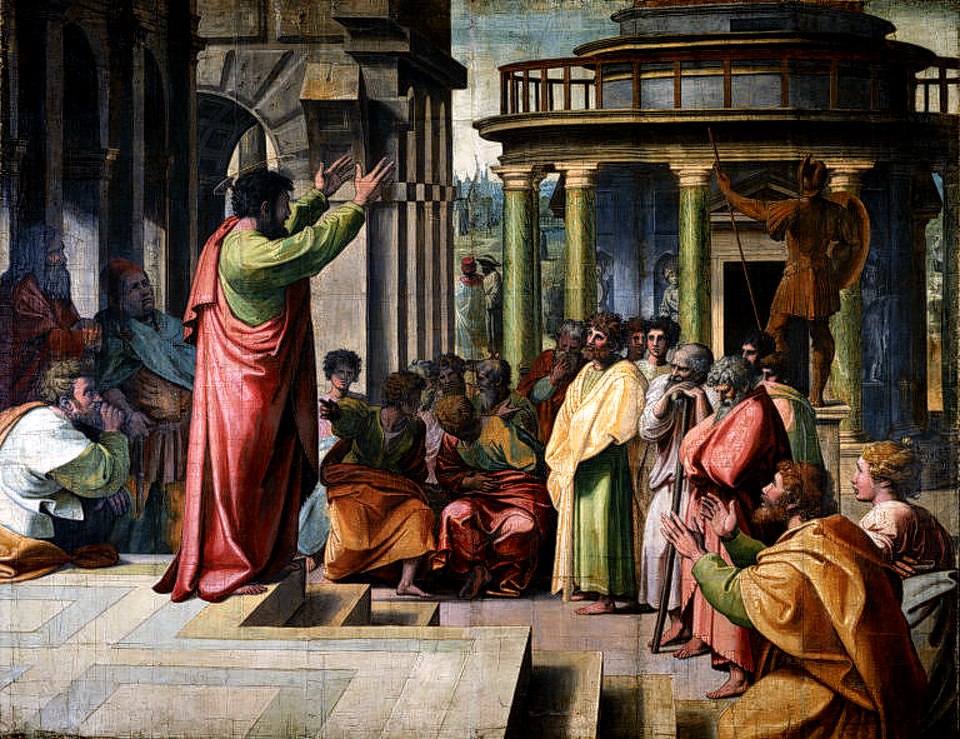 St Paul Preaching in Athens - Christian apologetics - truth story